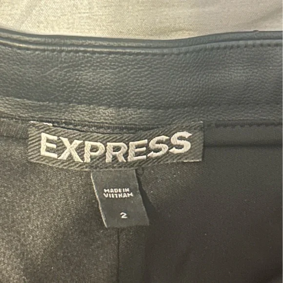 Express Sz Xs/2 Red Leopard Animal Print Skirt Set Retro Vintage Rockabilly - Picture 5 of 5